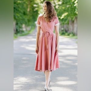 Son de Flor Linen wrap dress NEW 🩷